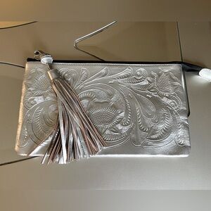Clutch silver bag